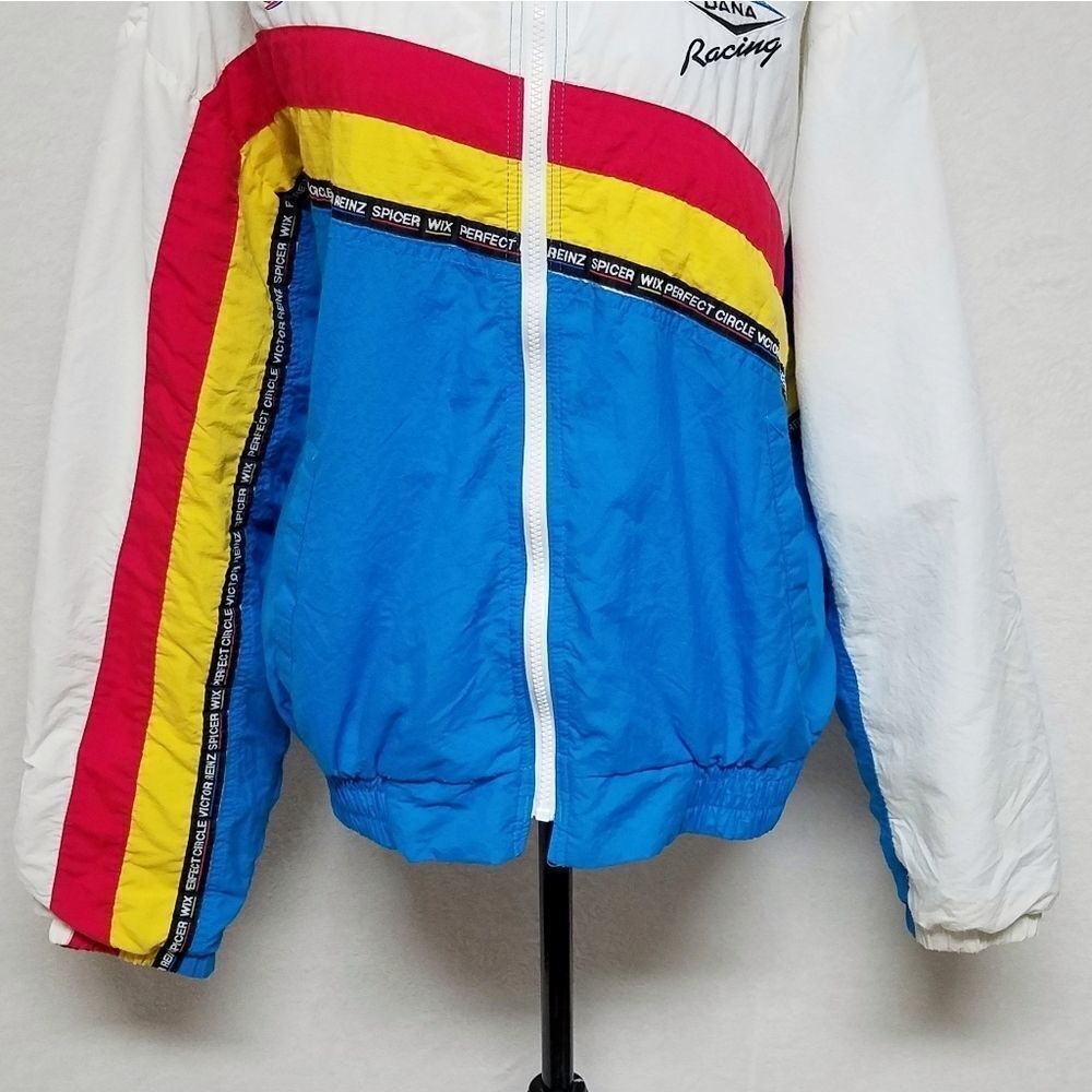 RARE Vintage 80s Swingstar Dodge Motorsports Dana Racing Colorblock Windbreaker - Picture 6 of 16